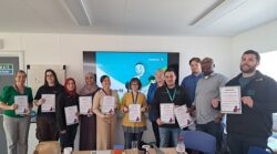 photo of mental health training delegates with their certificates