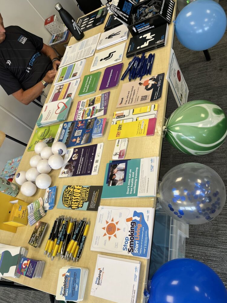 photo of leaflets on a table