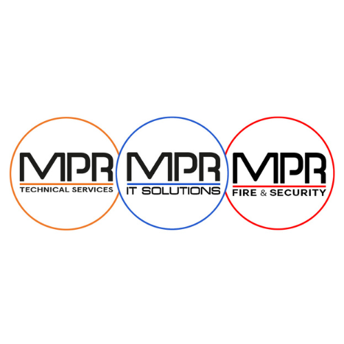 multi logo for MPR IT Solutions, MPR Fire & Security and MPR Technical Services