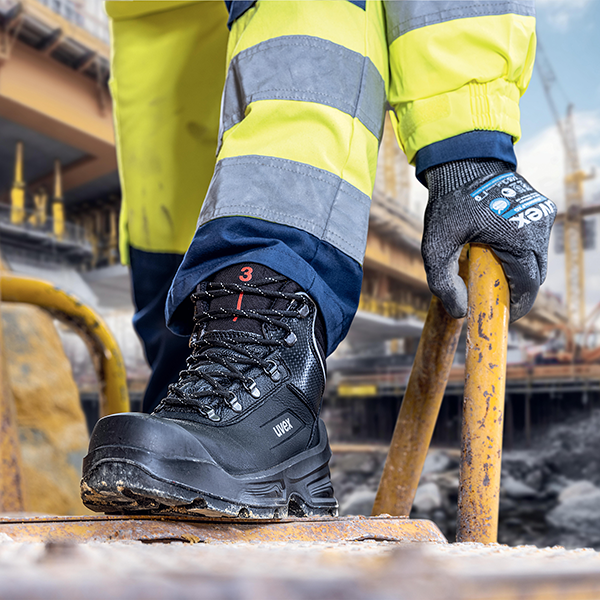 uvex 3 quatro safety boots. uvex safety gloves